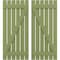 Ekena Millwork Americraft 6-Board (2 Batten) Wood Spaced Board-n-Batten Shutters w/ Z-Bar, ARW102SB623X77MGH, PR ARW102SB623X77MGH - alternate 1